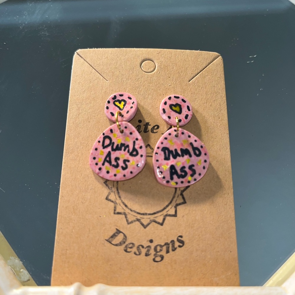 Handmade polymer clay earrings
